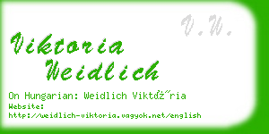 viktoria weidlich business card